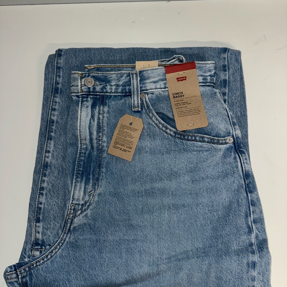 Levi's Light Blue Cinch Baggy